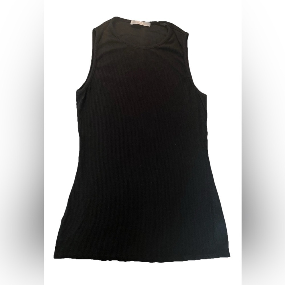 Tart Women’s Black Ribbed Tank Top Size XS (0794)